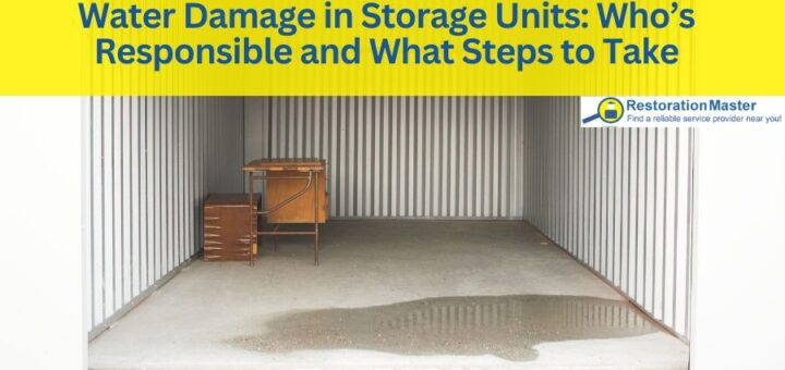 who is responsible for water damage in storage unit