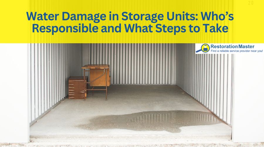 who is responsible for water damage in storage unit