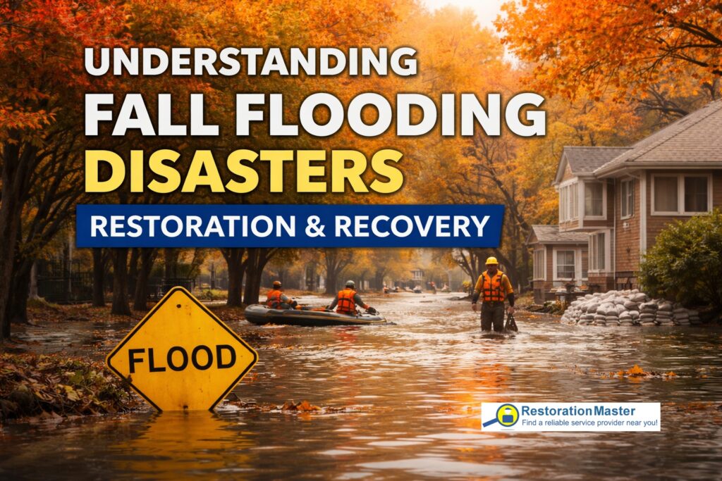 Fall flood aftermath and recovery effort