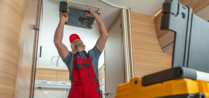 Repairing Ceiling Mounted RV Camper Air Condition