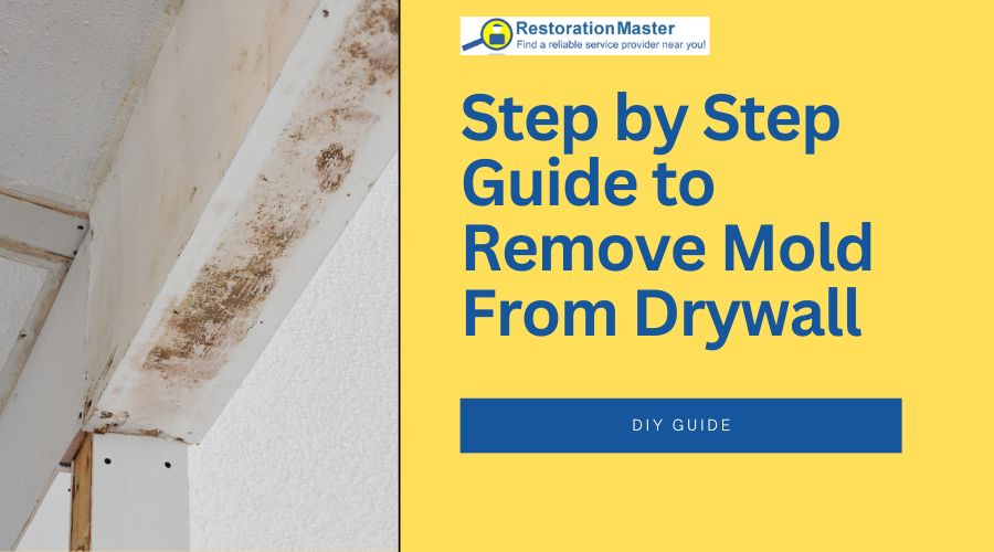 how to remove mold from drywall