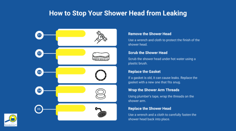5 Steps to Repair a Leaking Shower Head