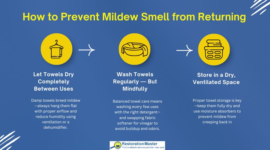 How to Prevent Mildew Smell from Returning in your towels