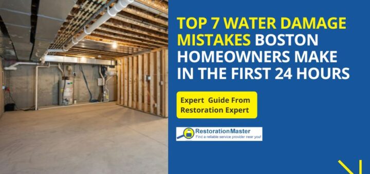 Top 7 Water Damage Mistakes Boston Homeowners Make in the First 24 Hours