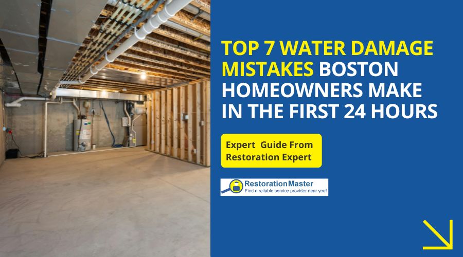 Top 7 Water Damage Mistakes Boston Homeowners Make in the First 24 Hours Top 7 Water Damage Mistakes Boston Homeowners Make in the First 24 Hours
