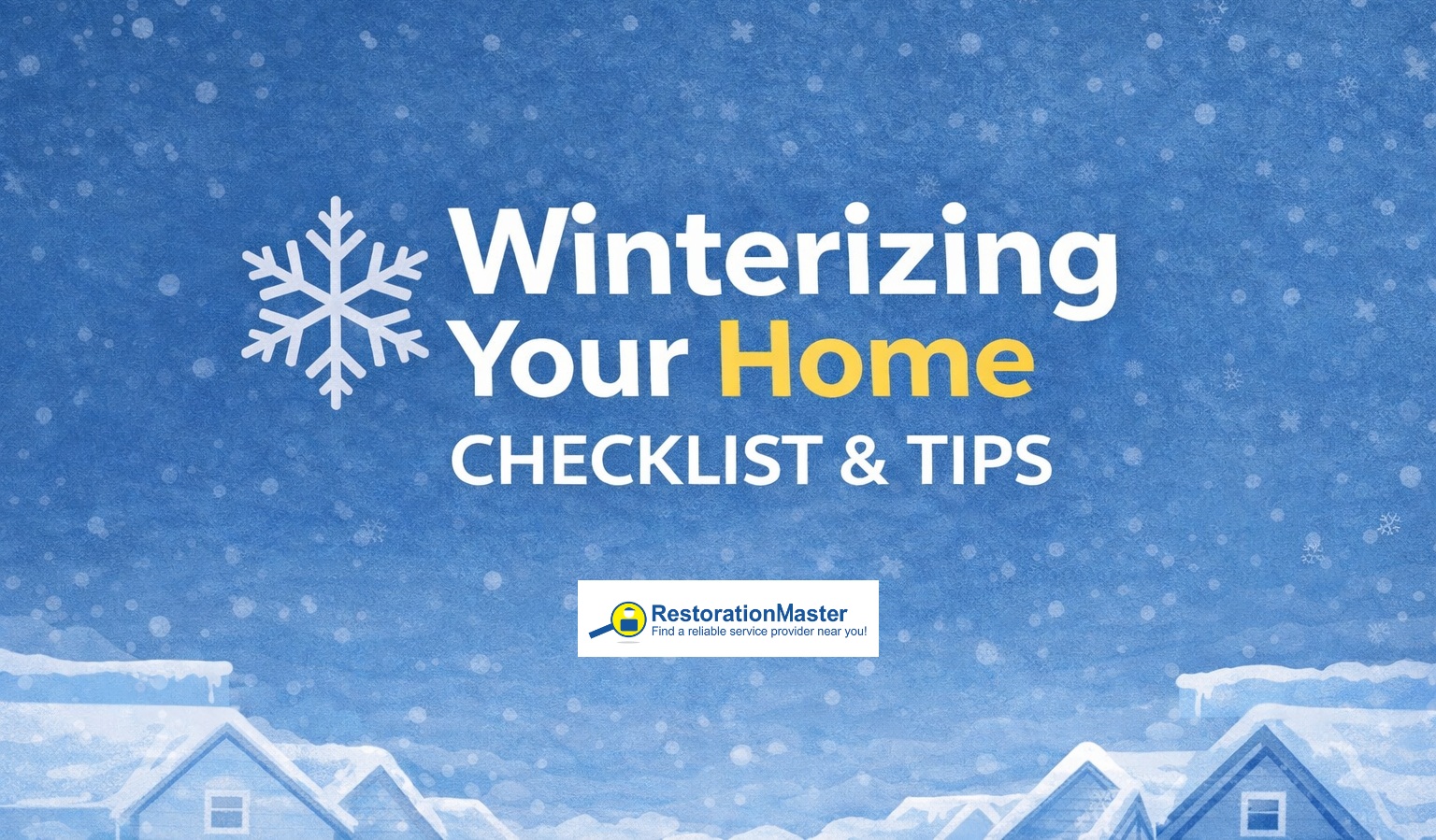 Winterization Tips Winterizing Your Home Checklist and Tips | Restoration Blog
