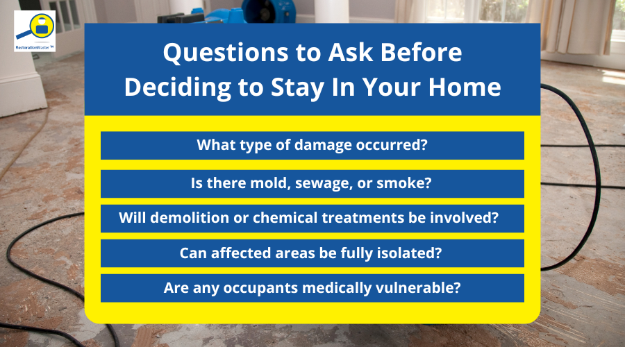 How to Determine if it is Safe to stay in Your Home during restoration - RestorationMaster