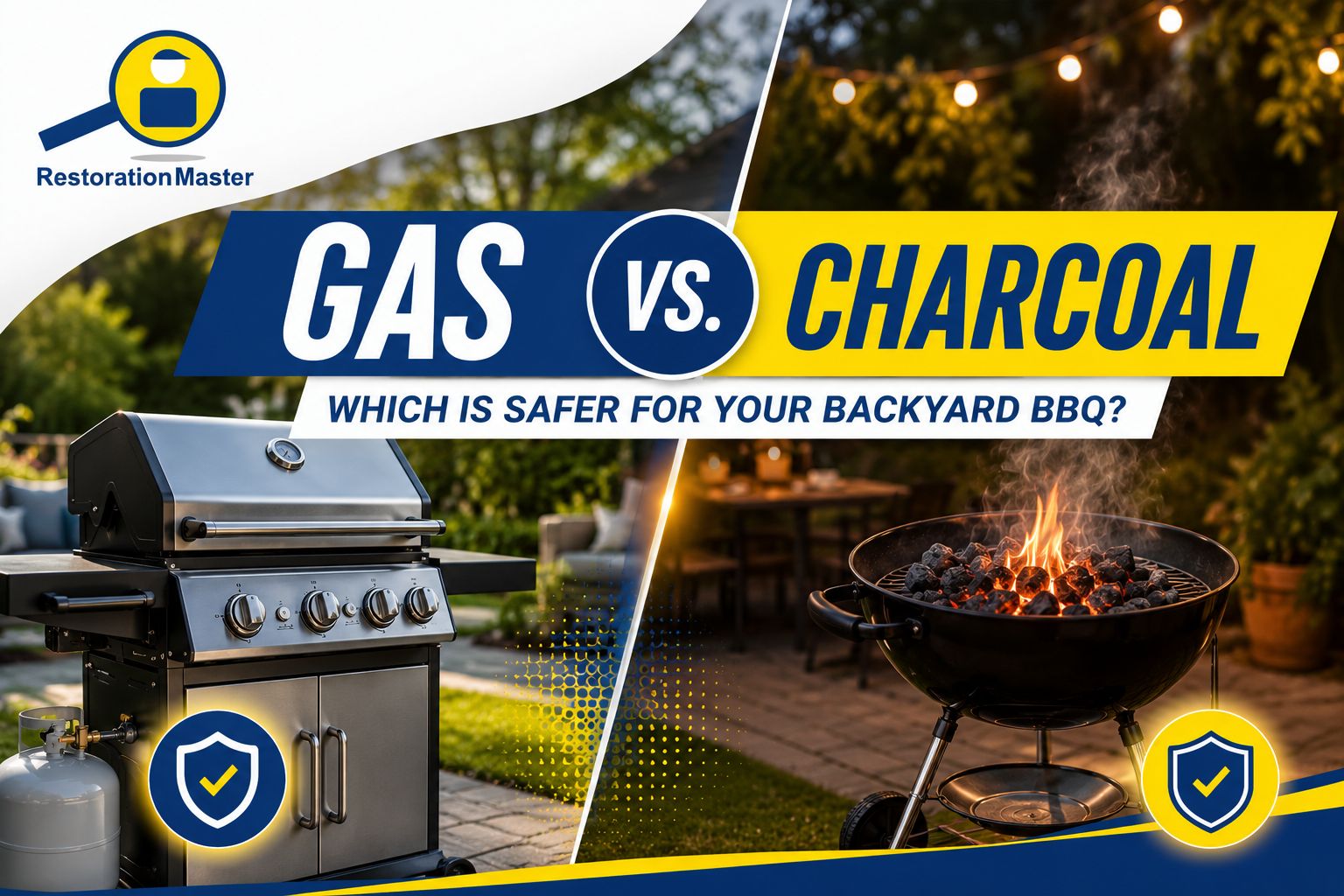 Gas vs charcoal which is safer